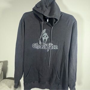 Ghost Face Washed Black Hoodie Men’s 2XL